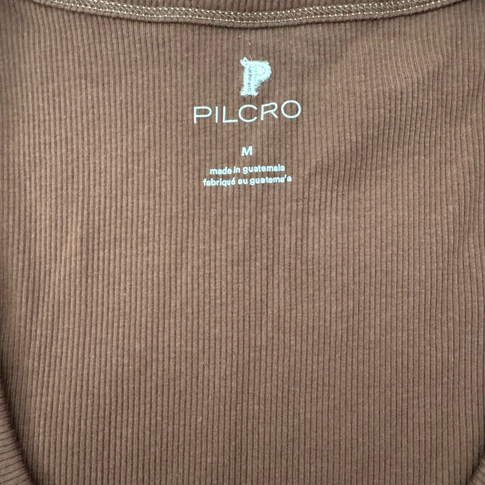 Pilcro Red and White Fitted Tank Top - Picture 3 of 3